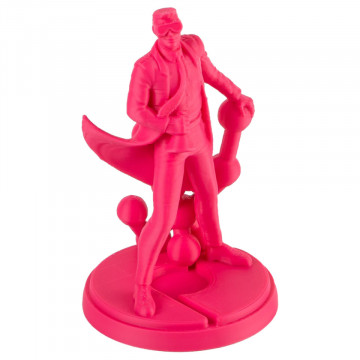 Statueta Polyman printata din filament Polymaker PolyMax Tough PLA Pink 750g - Filamente3D.ro