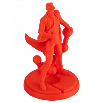 Statueta Polyman printata 3D din filament Polymaker PolyMax Tough PLA Red 750g - Filamente3D.ro