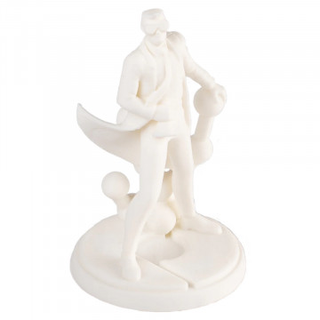 Statueta Polyman printata 3D din filament Polymaker PolyMax Tough PLA White 750g - Filamente3D.ro