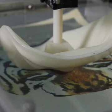Macro piesa printata 3D din filament Polymaker PolySmooth White 750g - Filamente3D.ro