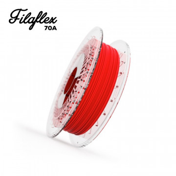 Filament Recreus FilaFlex 70A Red (rosu) si text - Filamente3D.ro