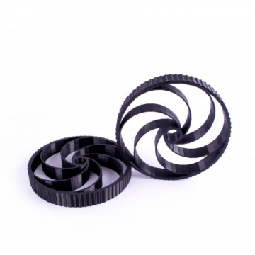 Palete ventilator printate 3D din filament SmartFil Flex - TPU 98A - True Black (negru) 750g - Filamente3D.ro