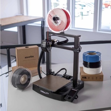 Imprimanta 3D cu filament montat pe rola reutilizabila AzureFilm - Filamente3D.ro