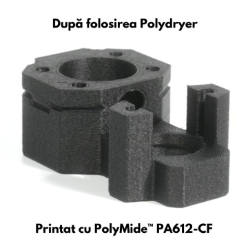 Piesa printata cu filament uscat in PolyDryer - Statie de uscare si cutie de depozitare - Filamente3D.ro