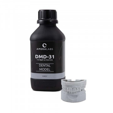 Sticla si mulaj dentar printat din rasina AmeraLabs DMD-31 Grey - Filamente3D.ro