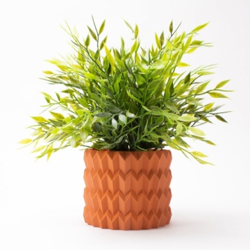 Ghiveci printat din rezerva de filament 1.75 mm FormFutura StoneFil - Terracotta (caramida) 1kg - Filamente3D.ro