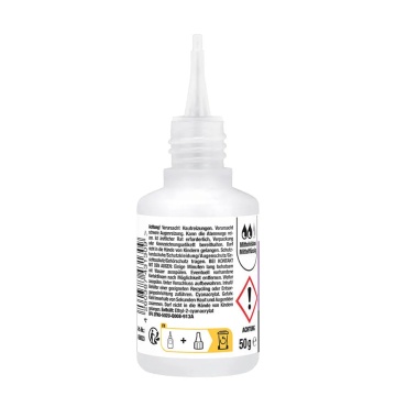 Sticla de superglue Everglue Highly Flexible (Vascozitate medie) - 50g - fara capac - Filamente3D.ro