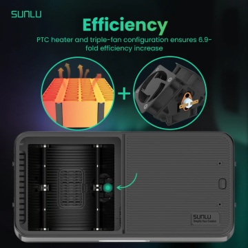 Eficienta dispozitiv de uscare si depozitare filamente Sunlu FilaDryer S4 - Filamente3D.ro