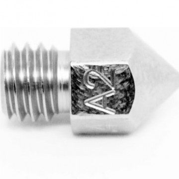 Detaliu duza Micro-Swiss MK8 din otel intarit (hardened steel) - diametru duza 0.6 mm - diametru filament 1.75 mm - Filamente3D.ro