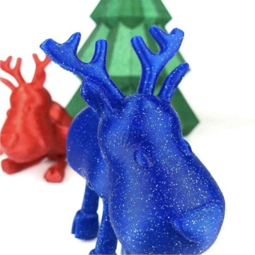 Ren printat din filament AzureFilm PLA Glitter Blue 1kg - Filamente3D.ro