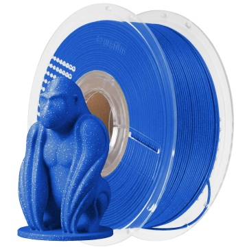 Filament 1.75 mm AzureFilm PLA Glitter Blue (albastru) 1kg