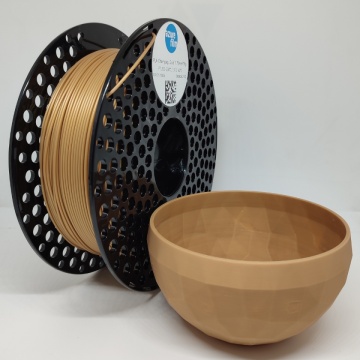 Rola si bol printat din filament AzureFilm PLA Original Champagne Gold 1kg - Filamente3D.ro