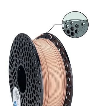 Detaliu rola filament AzureFilm PLA Skin Latte 1kg - Filamente3D.ro