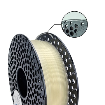 Rola detaliu filament AzureFilm PLA Transparent 1kg - Filamente3D.ro
