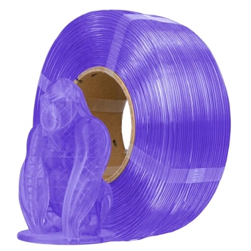 Filament 1.75 mm AzureFilm ReFill PETG Hyper Speed Transparent Purple (violet) 1kg