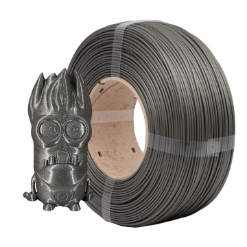 Rezerva si minion printat din rezerva de filament 1.75 mm AzureFilm ReFill PLA Anthracite (gri) 1kg - Filamente3D.ro
