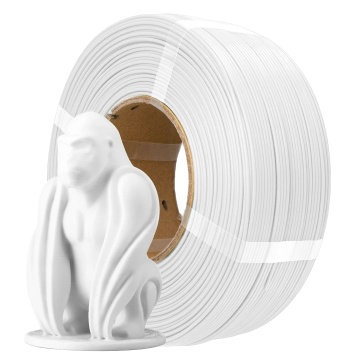 Filament 1.75 mm AzureFilm ReFill PLA Litho White (alb) 1kg