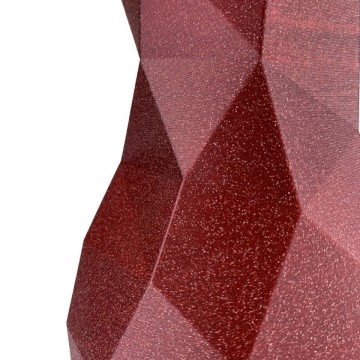 Detaliu vaza printata din filament Fiberlogy Easy PLA Ruby Red 850g - Filamente3D.ro