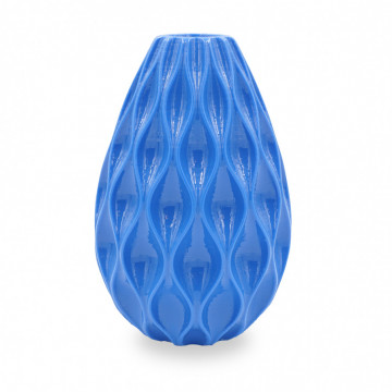Vaza printata din filament Fiberlogy Fibersmooth Blue 500g - Filamente3D.ro