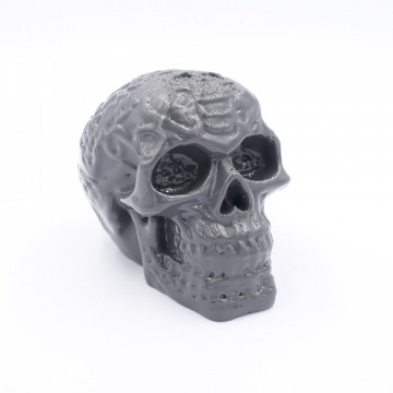 Craniu printat din filament Fiberlogy Fibersmooth Graphite 500g - Filamente3D.ro