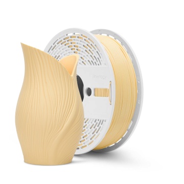 Rola si vaza printata din filament Fiberlogy Matte PET-G Pastel Yellow 850g - Filamente3D.ro