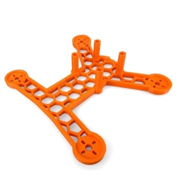 Drona printata din filament Fiberlogy Nylon PA12 Orange 750g - Filamente3D.ro