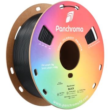 Vedere axonometrica rola de filament 1.75 mm Polymaker Panchroma CoPE Black 1kg - Filamente3D.ro
