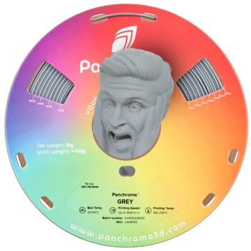 Rola si cap statueta om printata din filament 1.75 mm Polymaker Panchroma CoPE Grey 1kg - Filamente3D.ro