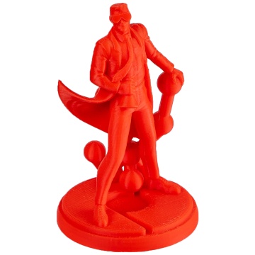 Statueta Polyman printata din filament 1.75 mm Polymaker Panchroma CoPE Red 1kg - Wow! Nu pot sa cred ca nu e PLA - Filamente3D.ro