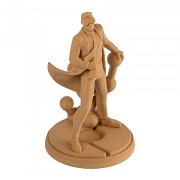 Statueta Polyman printata din filament Polymaker PolyLite LW-PLA Wood 800g - Filamente3D.ro