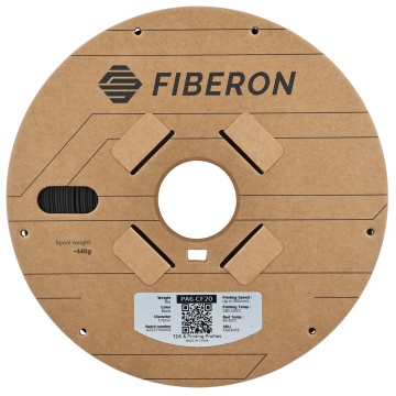 Vedere frontala rola filament Polymaker Fiberon PA6-CF20 3kg - Filamente3D.ro