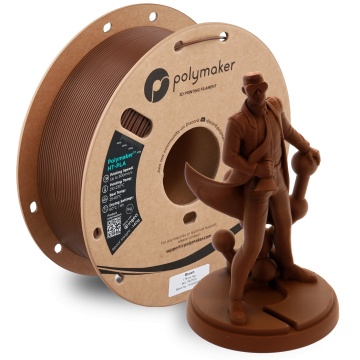 Rola si statueta Polyman printata din filament Polymaker HT-PLA Brown 1kg - Filamente3D.ro