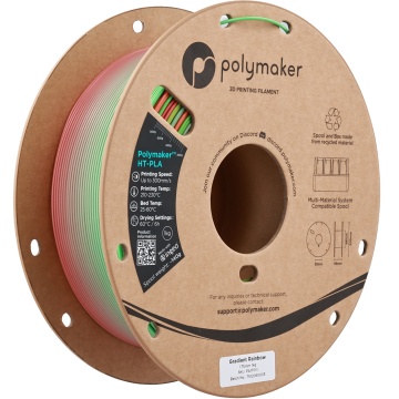 Rola vertical filament Polymaker HT-PLA Gradient Rainbow 1kg - Filamente3D.ro