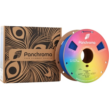 Ambalaj si rola de filament Polymaker Panchroma PLA Blue 1kg - Filamente3D.ro