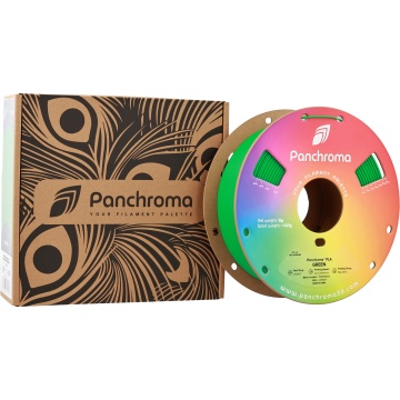 Ambalaj si rola de filament Polymaker Panchroma PLA Green 1kg - Filamente3D.ro