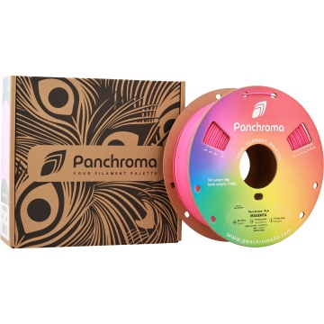 Ambalaj si rola de filament Polymaker Panchroma PLA Magenta 1kg - Filamente3D.ro