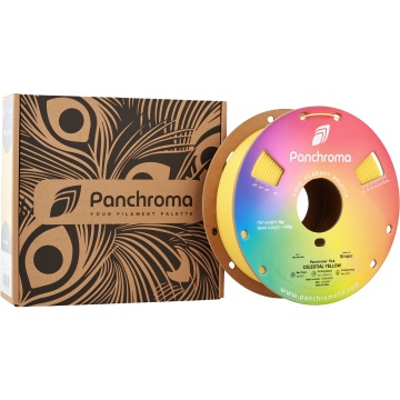 Ambalaj si rola de filament Panchroma PLA Celestial Yellow 1kg - Filamente3D.ro