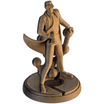 Omul de stiinta Polymaker printat din filament Polymaker Panchroma PLA Dual Matte Shadow Orange - Filamente3D.ro