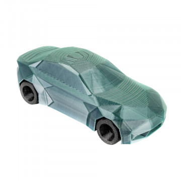 Masinuta printata din filament Polymaker Panchroma PLA Dual Silk Jadeite Green-Chrome - Filamente3D.ro