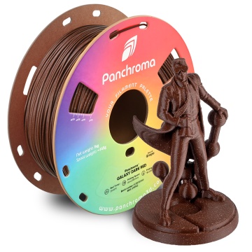 Filament 1.75 mm Polymaker Panchroma PLA Galaxy Dark Red (rosu inchis - maro) 1kg si statueta Polyman printata din acest material - Filamente3D.ro