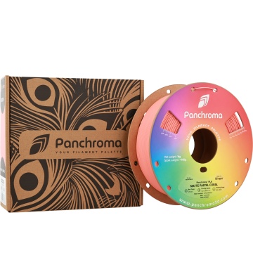 Ambalaj si rola de filament 1.75 mm Polymaker Panchroma PLA Matte Pastel Coral 1kg