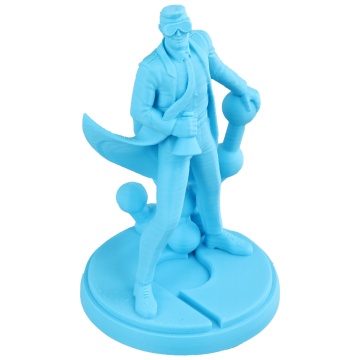 Omul de stiinta Polymaker printat in filamentul Panchroma Matte PLA Sky Blue - Filamente3D.ro