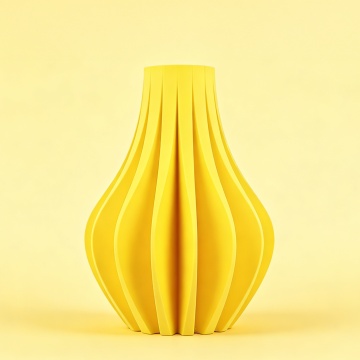 Vaza printata din filament 1.75 mm Polymaker Panchroma PLA Matte Sunshine Yellow 1kg