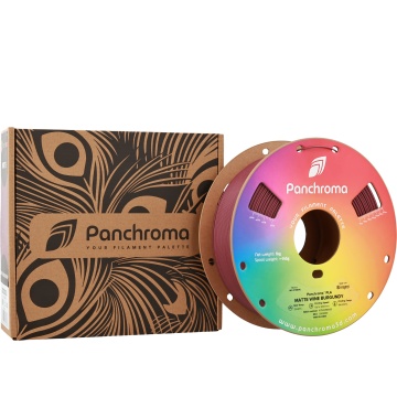 Ambalaj si rola de filament 1.75 mm Polymaker Panchroma PLA Matte Wine Burgundy 1kg
