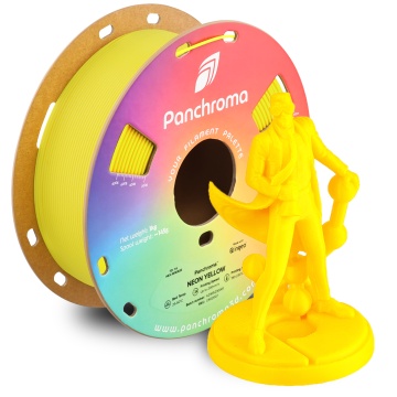 Rola si statueta Polyman printata din filament Polymaker Panchroma PLA Neon Yellow 1kg - Filamente3D.ro