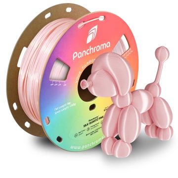 Rola si catel printata din  filament Polymaker Panchroma PLA Silk Quartz Pink 1kg - Filamente3D.ro