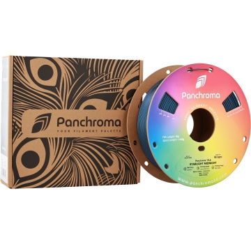 Ambalaj si rola de filament Polymaker Panchroma PLA Starlight Midnight 1kg - Filamente3D.ro