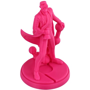 Statueta Polyman printata din filament Polymaker Panchroma PLA Translucent Magenta 1kg - Filamente3D.ro