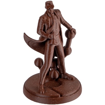 Statueta Polyman printata din filament 1.75 mm Polymaker PolyLite PLA Galaxy Dark Red 1kg - Filamente3D.ro
