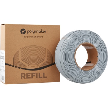 Filament 1.75 mm Polymaker Refill Panchroma PLA Grey (gri) 1kg - ambalaj si rola - Filamente3D.ro